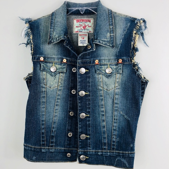 denim jacket cut off sleeves